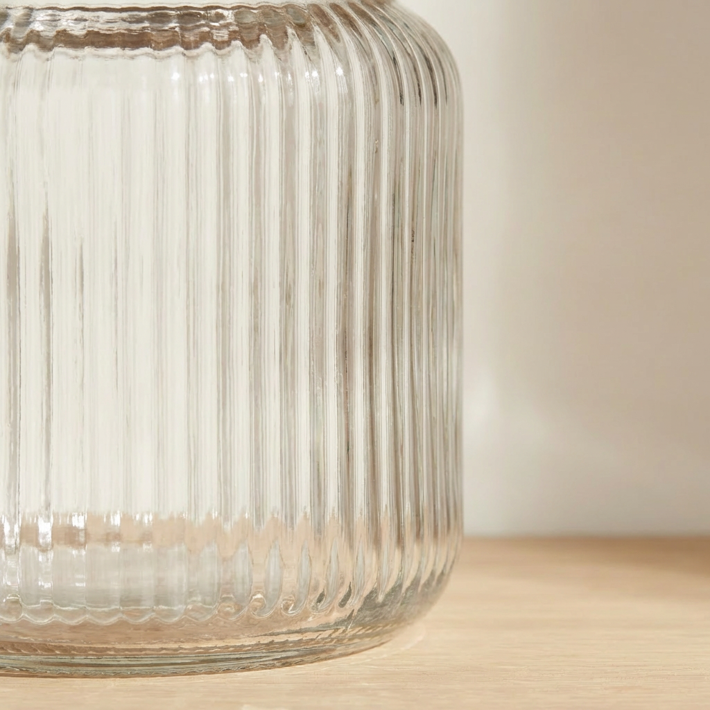 Glass airtight jars (5 pieces)