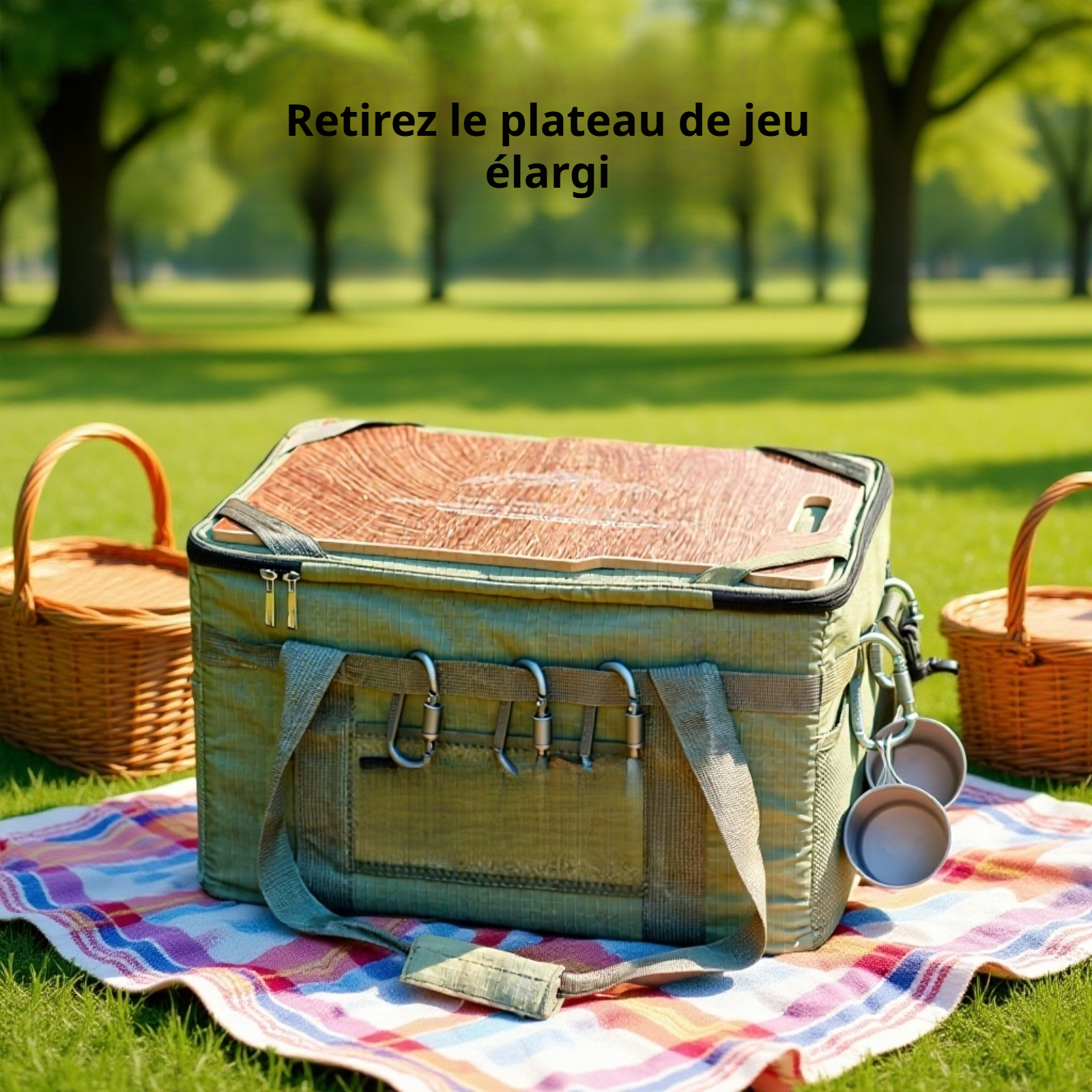 Sac de camping multifonction avec table intégrée