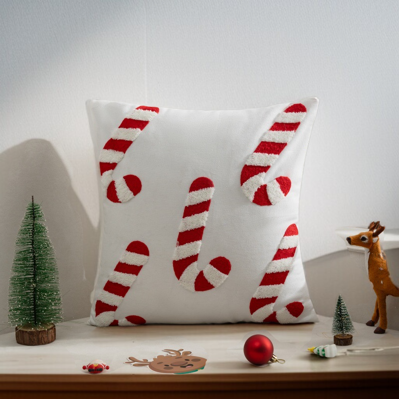 Funda de cojín de lujo para fiestas Decoración temática de Navidad