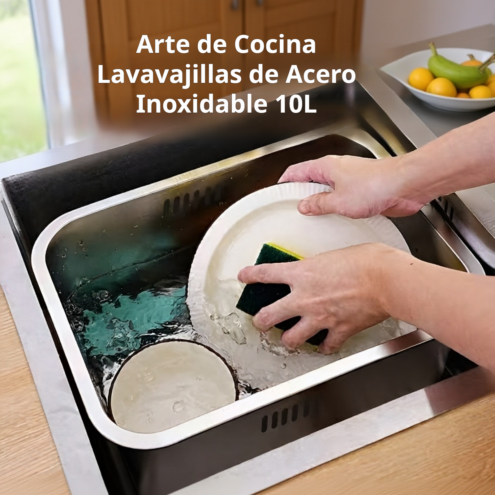 Cesta de drenaje de acero inoxidable para secar platos en la cocina