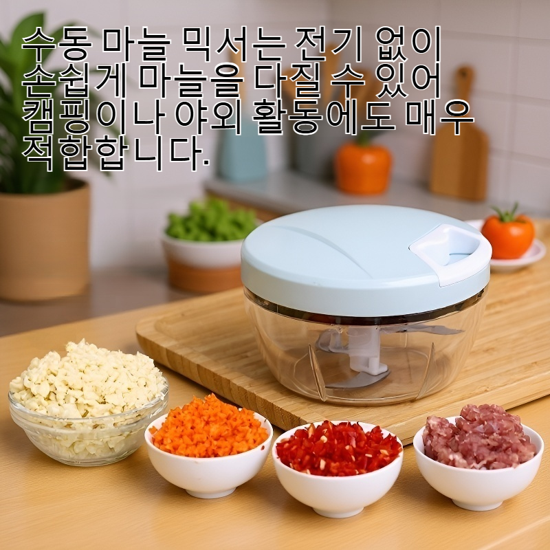 수동 마늘 믹서