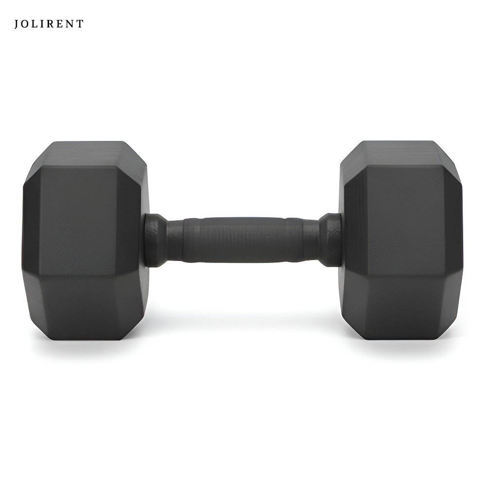 미끄럼 방지 그립의 5kg 덤벨 클로즈업