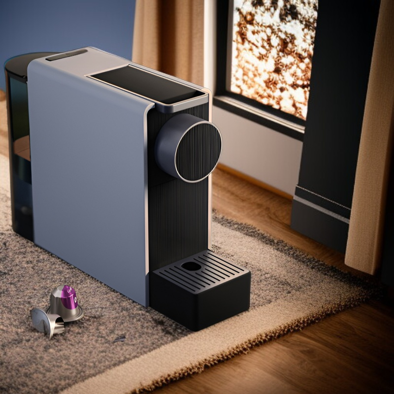 Malý italský kávovar s automatickým provozem, inspirovaný srdcem