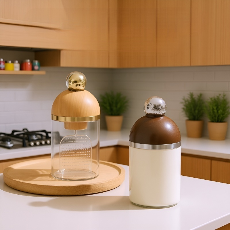 Limpiador facial eléctrico doméstico automático con acabado de madera