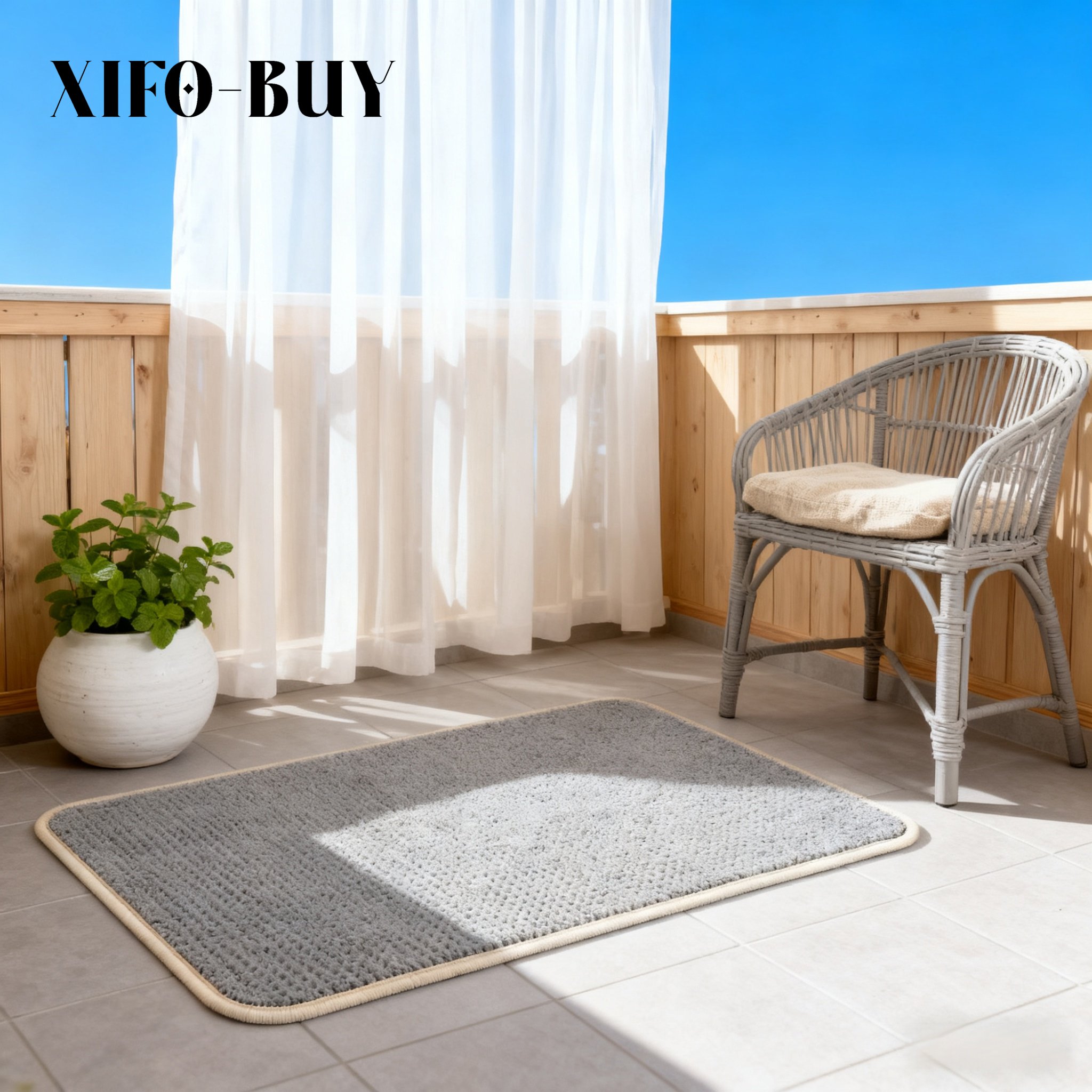 พรมปูพื้นบ้านแบบเรียบง่าย