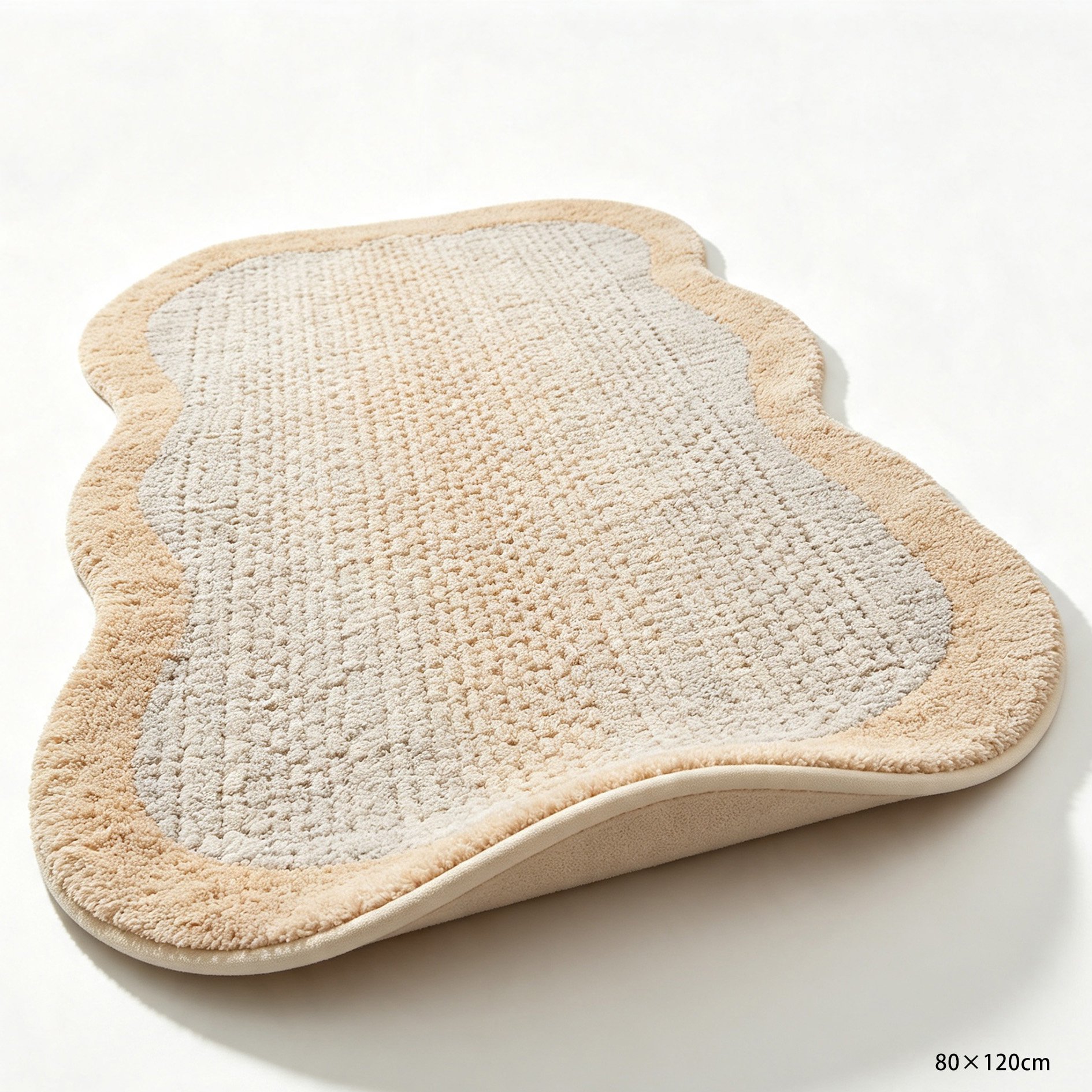 Easy to clean waterproof area rug in kitchen