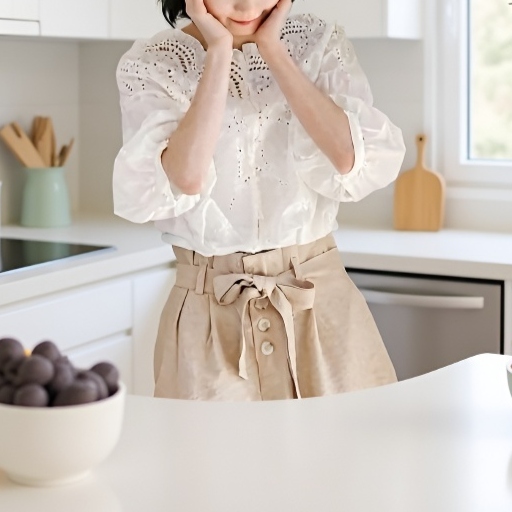 レディースオフショルダーブラウス、ユニークなデザイン、Vネック