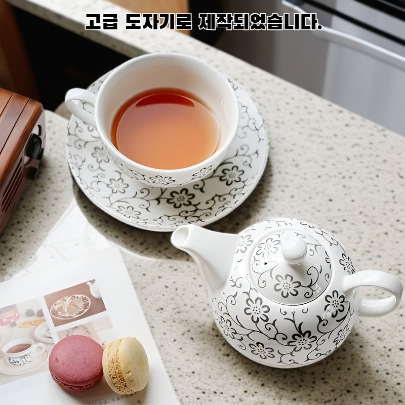 도자기 주전자 다기 세트