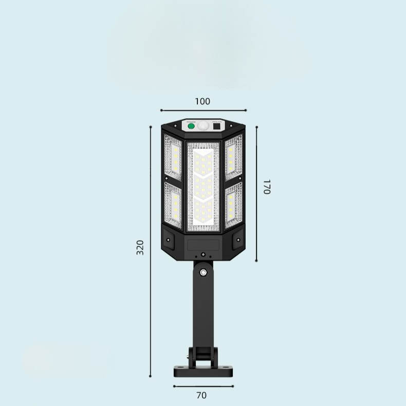 สายไฟฟรีการควบคุมระยะไกลมนุษย์เหนี่ยวนำโคมไฟพลังงานแสงอาทิตย์