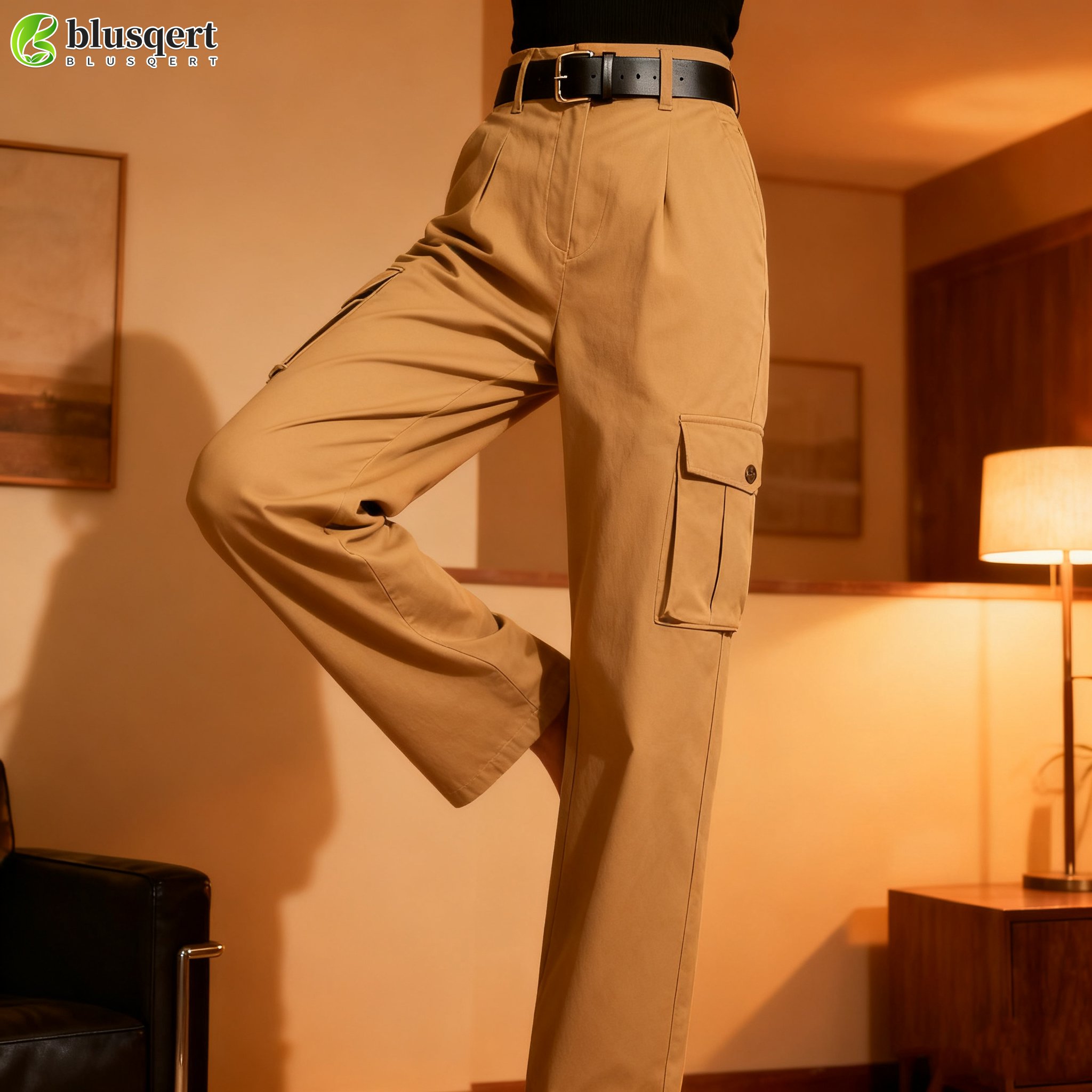 트렌디 여성 워크 팬츠 전체 이미지