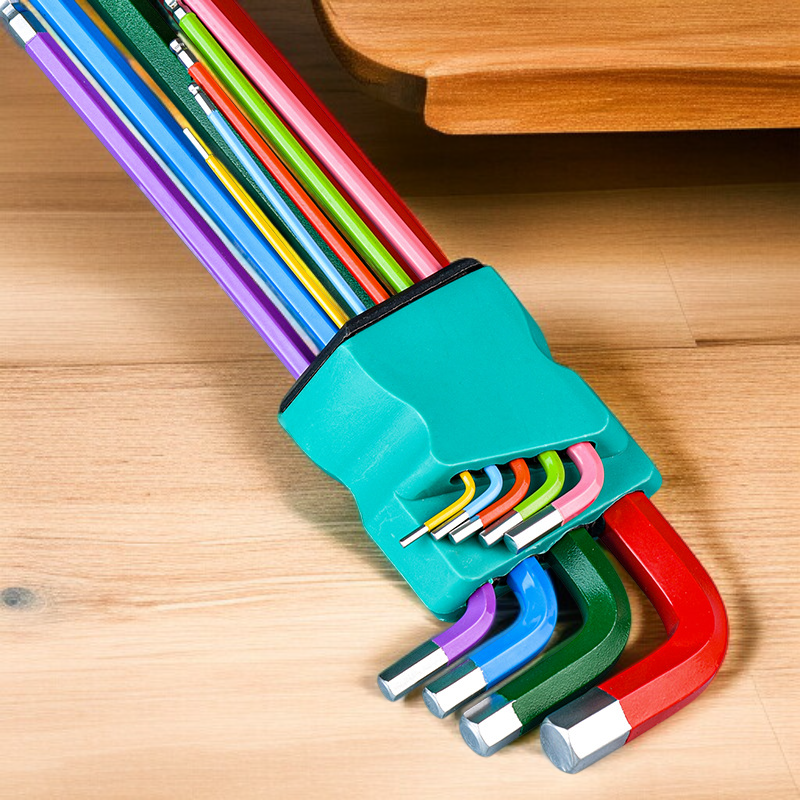 Zestaw kluczy imbusowych ze śrubokrętem