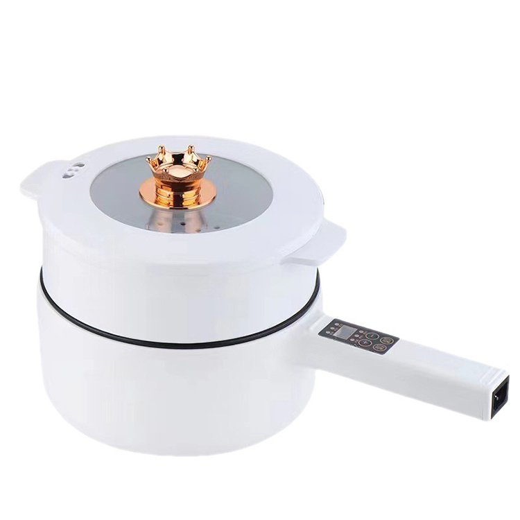 一人暮らし用 多機能 デジタル表示付き電気調理鍋