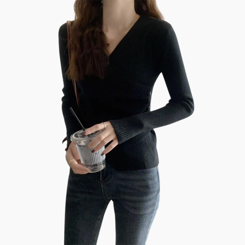 이너 여성 시크 터틀넥 니트 톱 스웨터 이너 시크 터틀넥 니트 톱