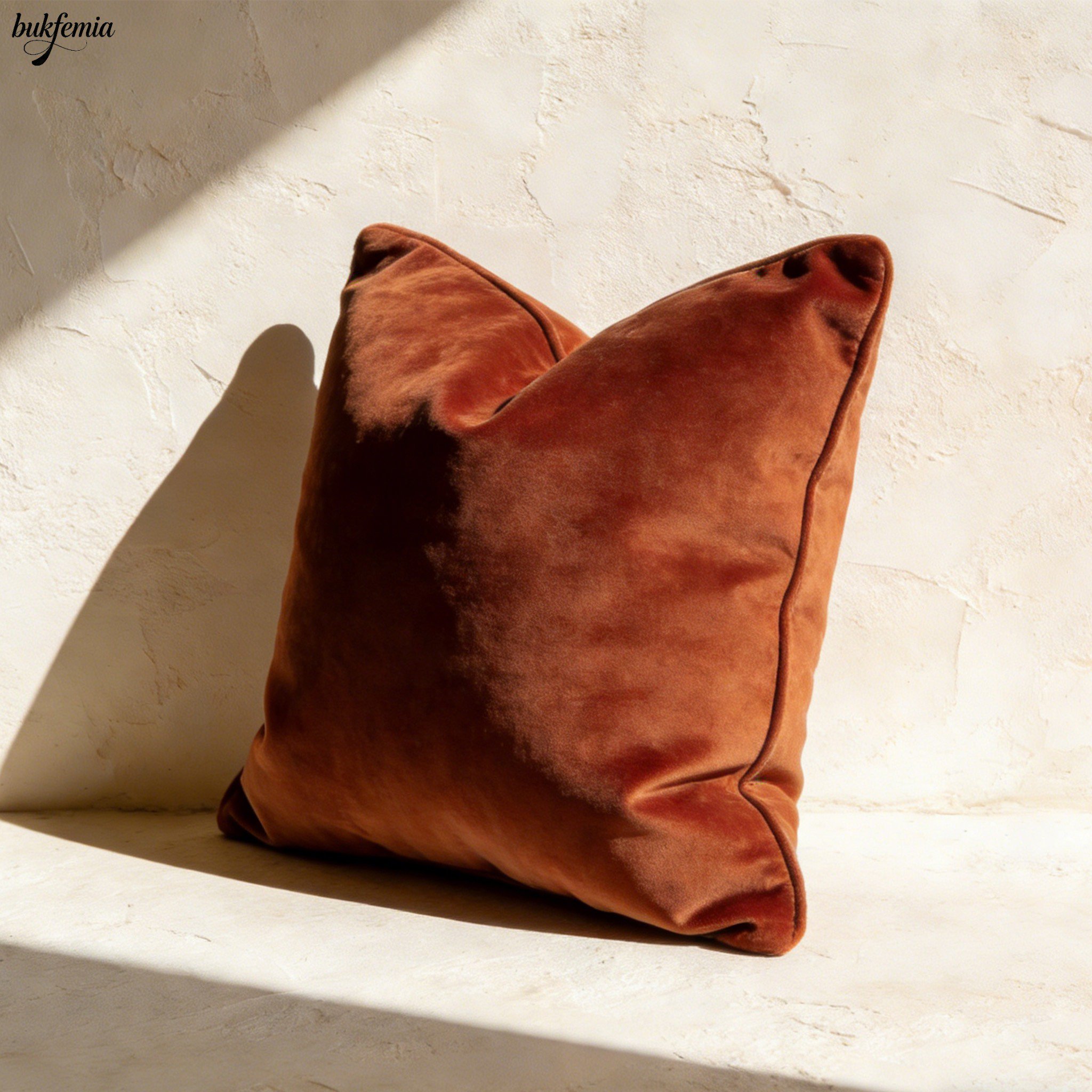 Velvet throw pillow