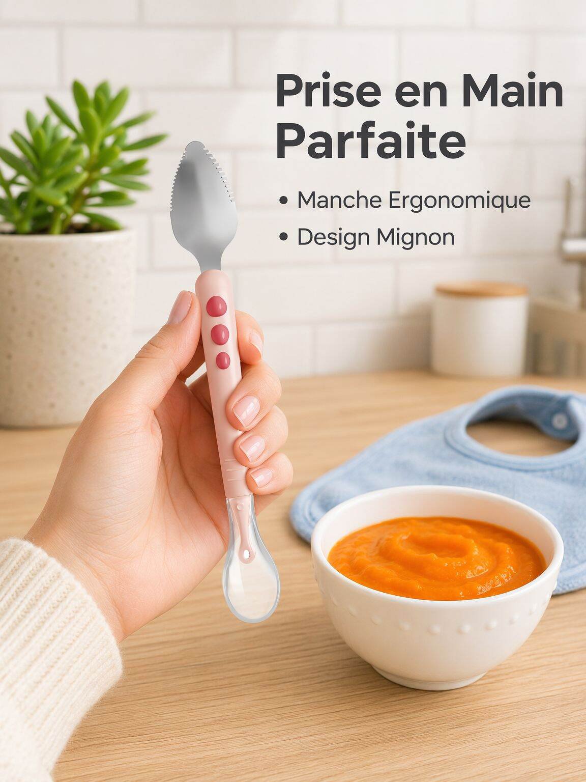 Cuillère à écraser les fruits pour bébé