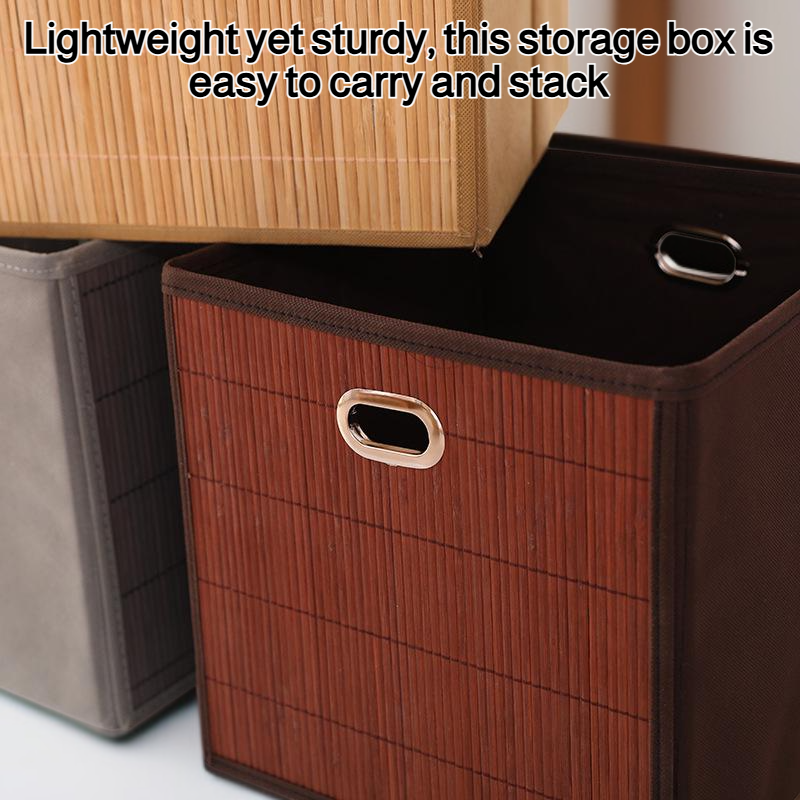 Square storage box organizing office supplies