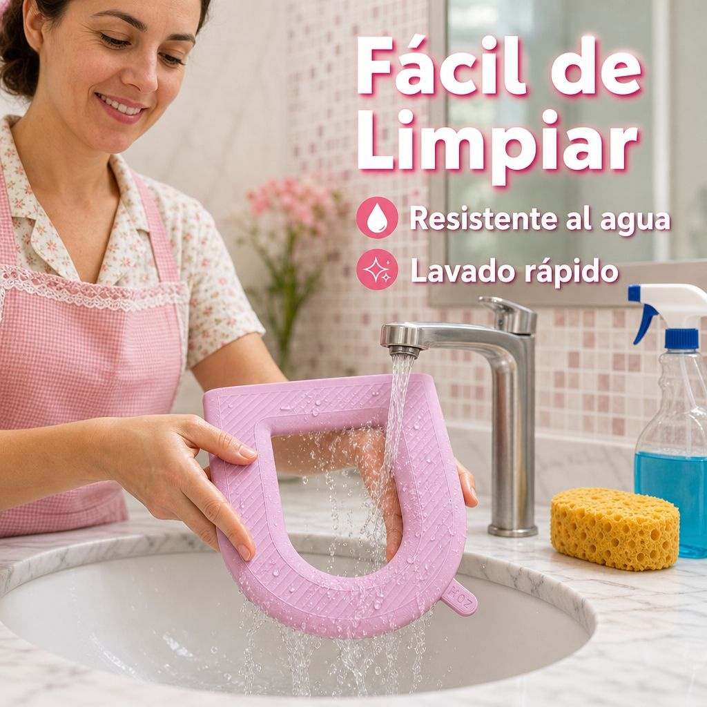 Cubierta de inodoro impermeable de silicona para uso doméstico, universal para todas las estaciones