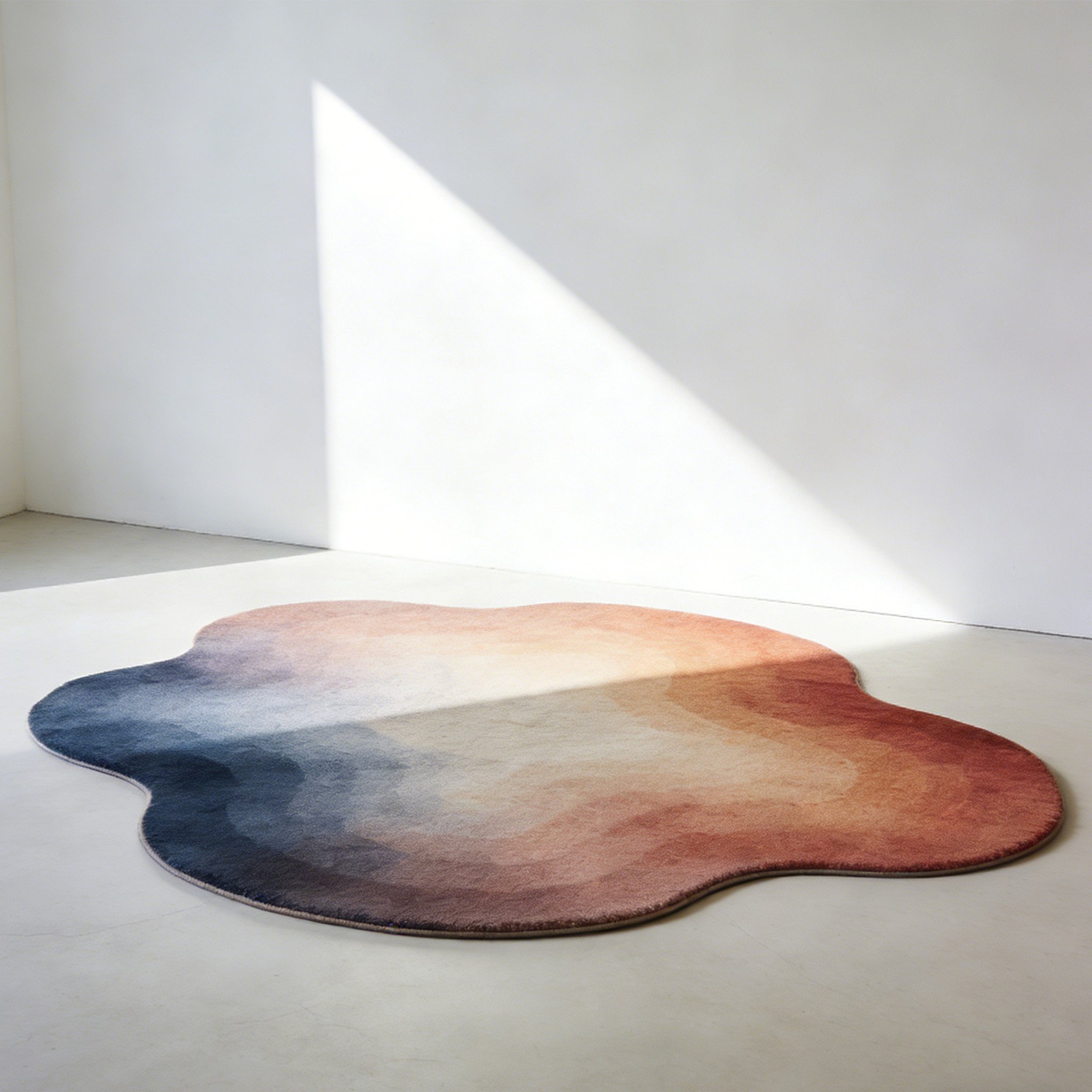 flower shaped sfumato carpet