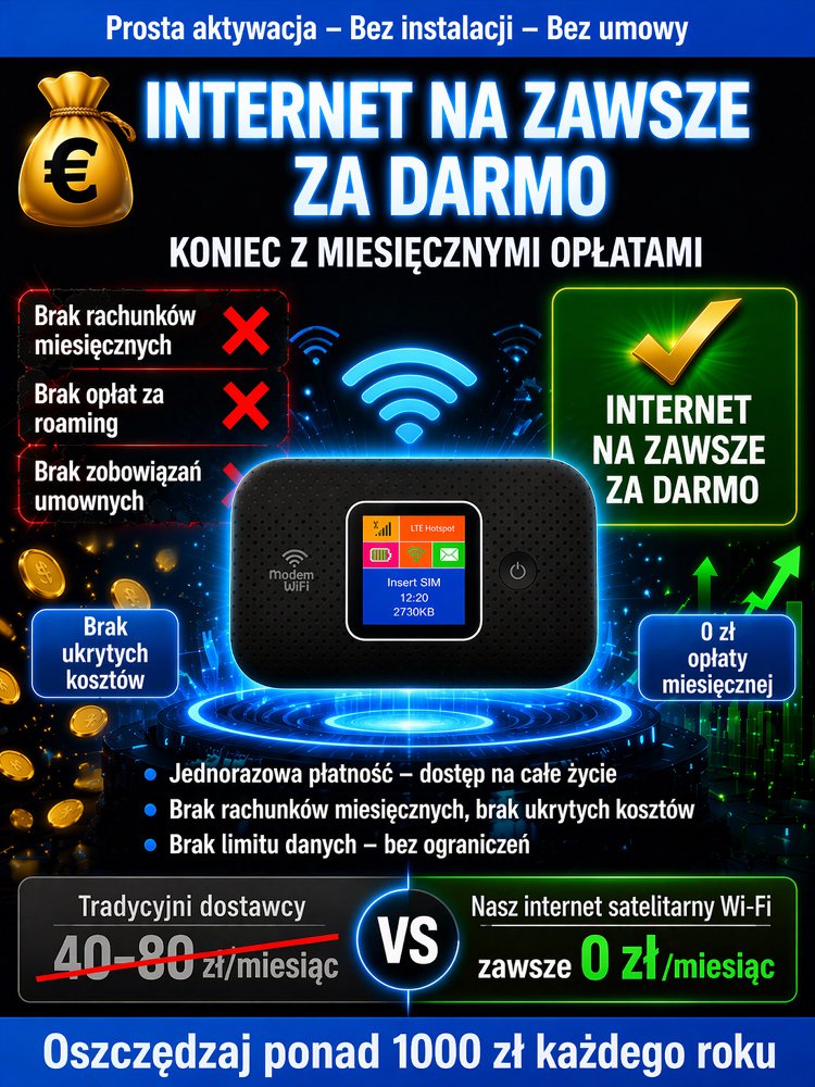 Przenośny WiFi z pełnym zasięgiem i hotspotem