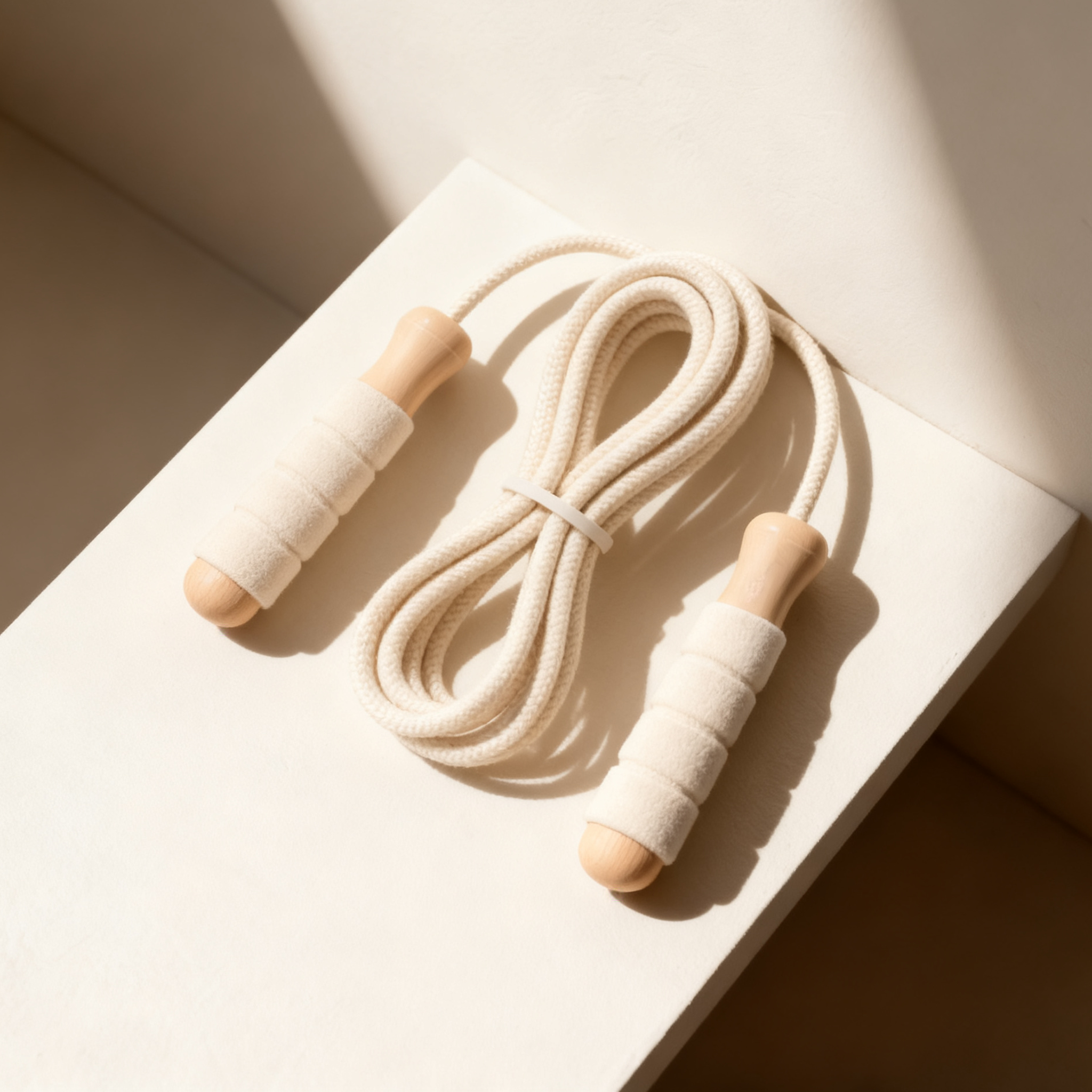 부드러운 면 손잡이 운동 줄넘기 (3개 세트) 