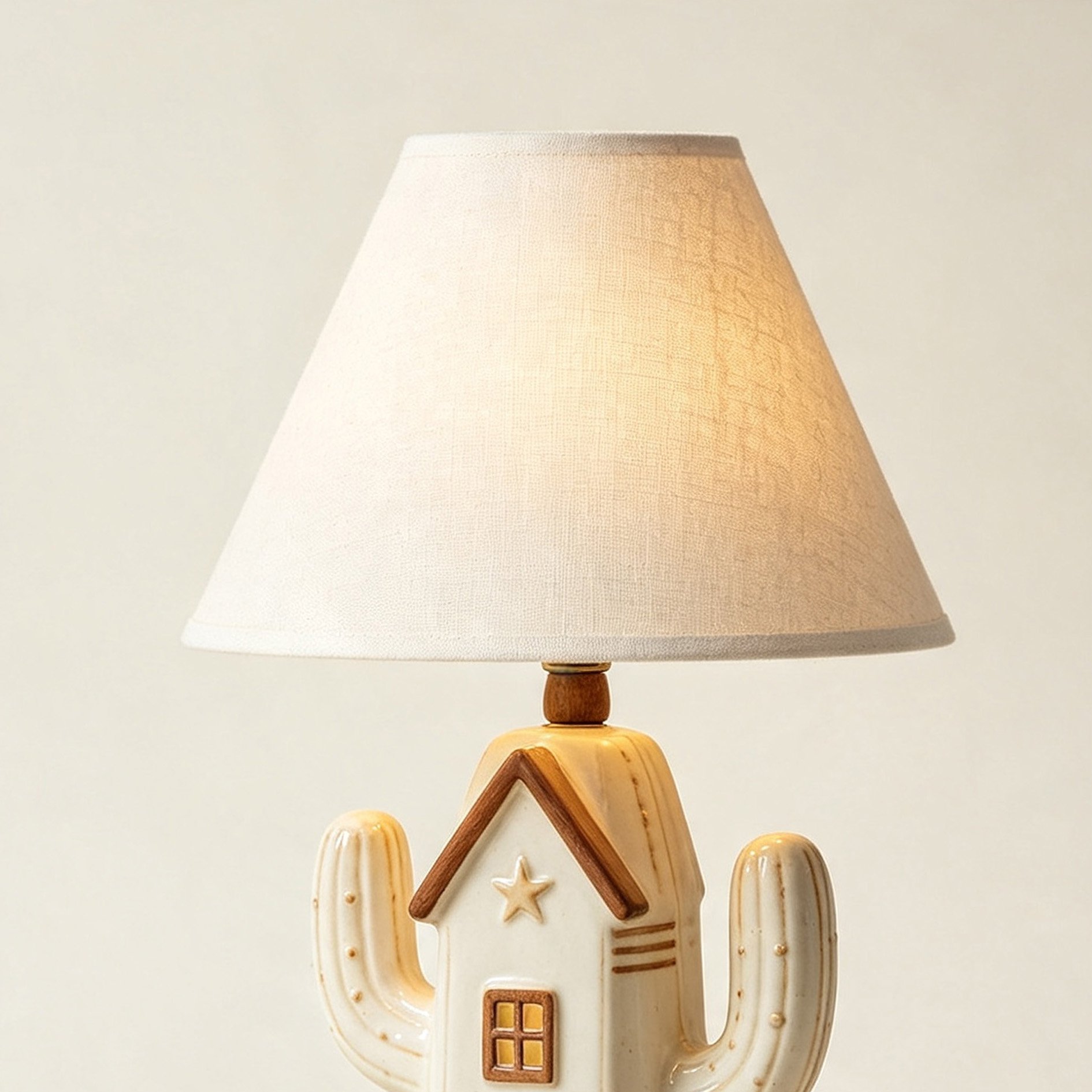 Close-up of Cactus House Table Lamp design