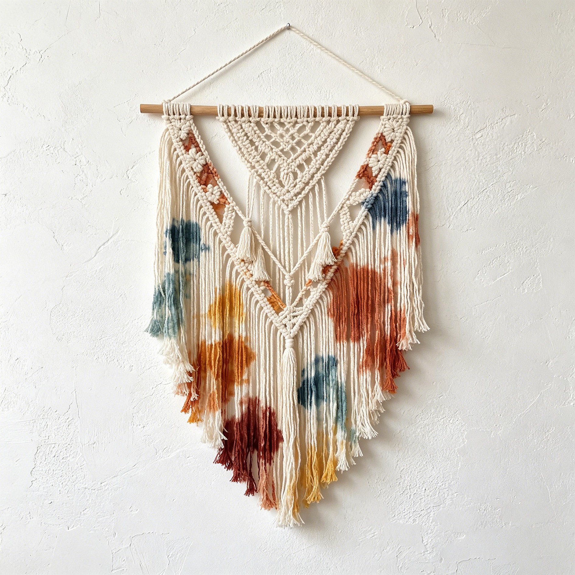 Wandteppich aus ethnischem Batikstoff