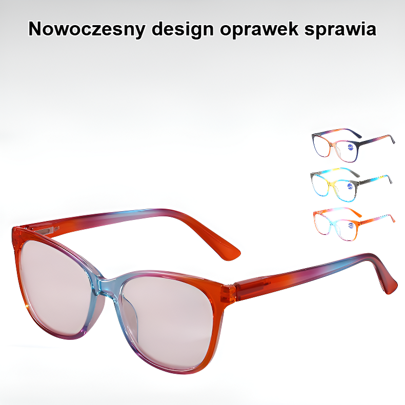 Stylowe okulary do czytania z filtrem światła niebieskiego