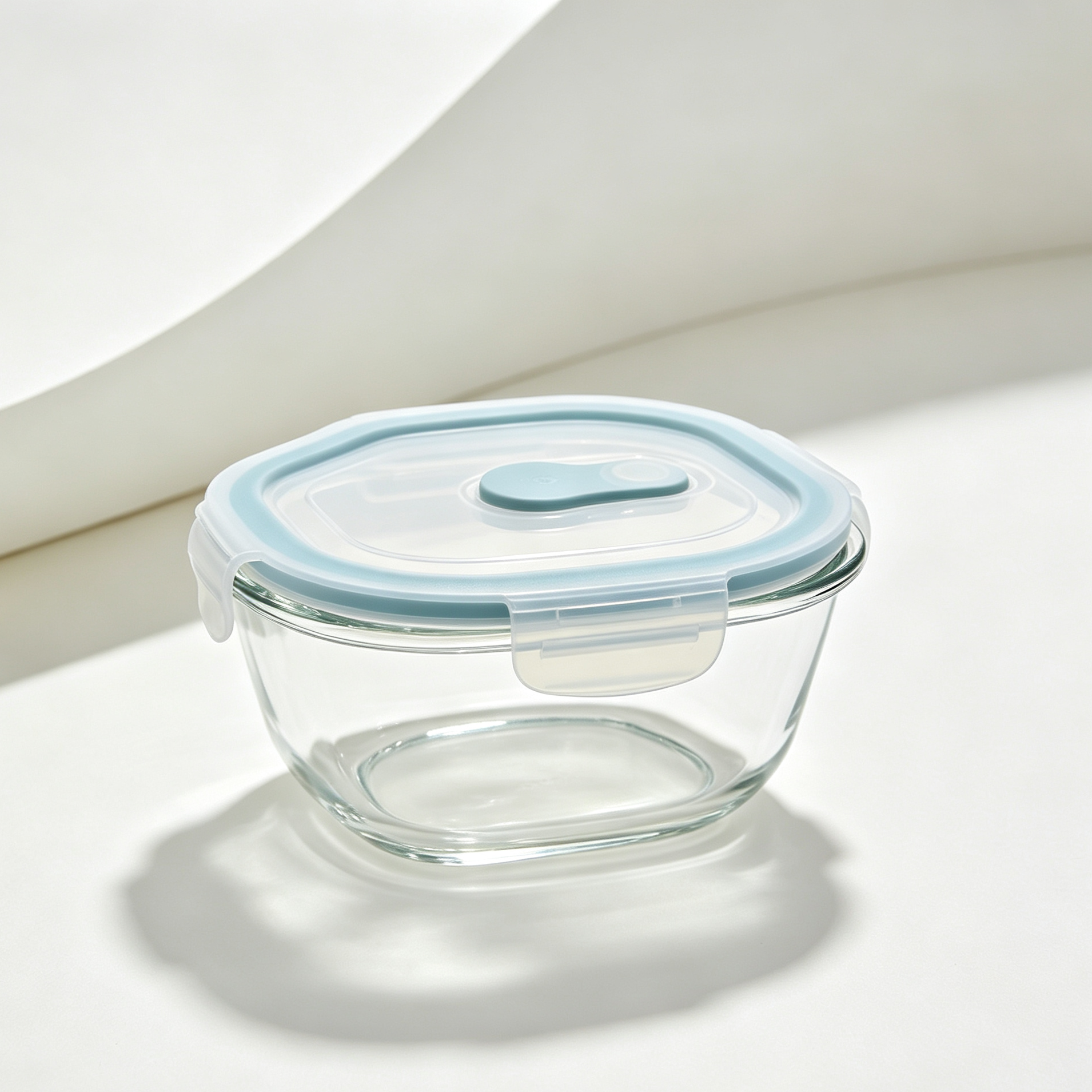 Leakproof glass food containers for meal prep