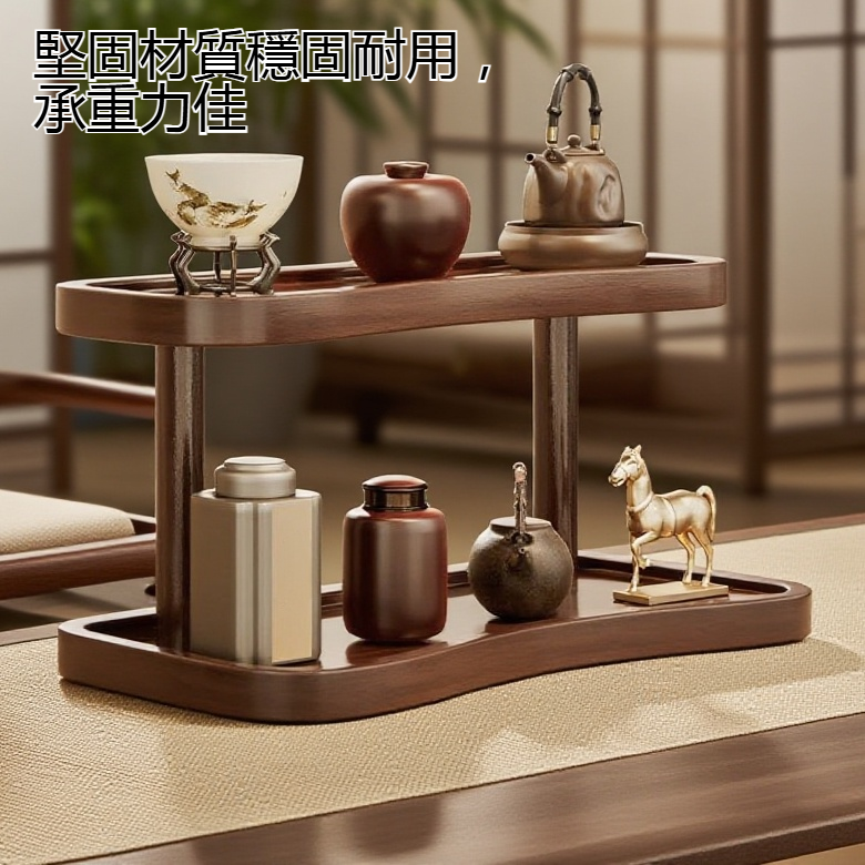 雙層設計桌面收納架細節圖