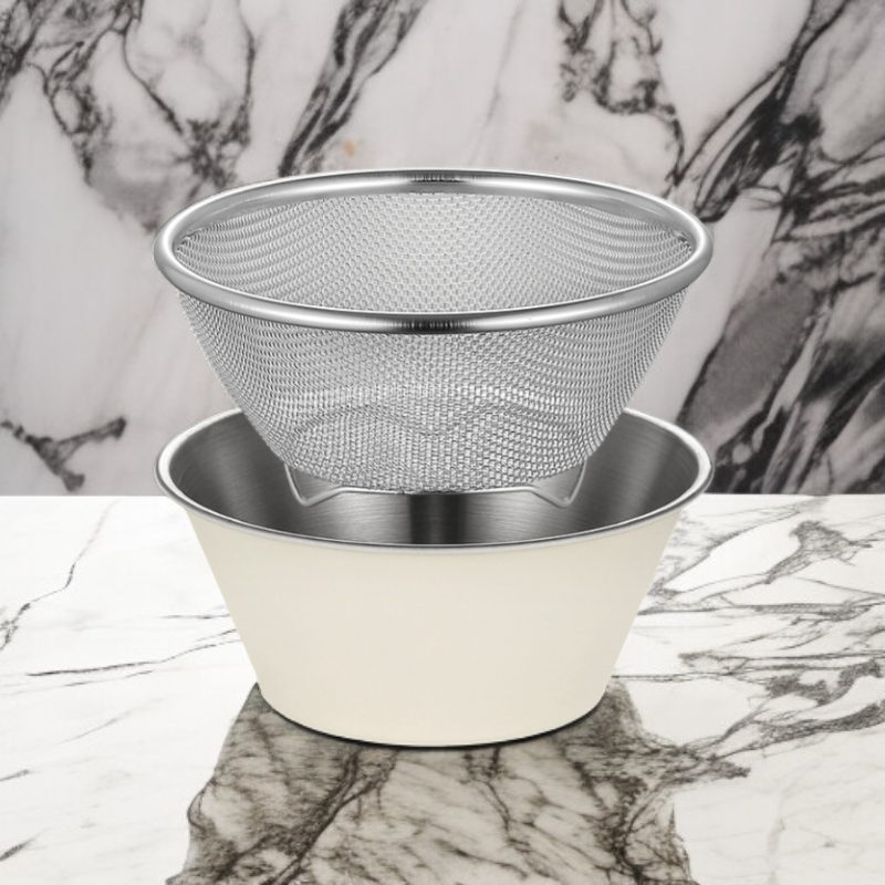 스테인리스 스틸 이중 구조 과일 및 채소 물기 제거 바구니