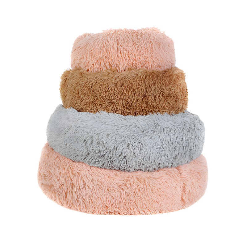 부드러운 플러시 애완동물 침대