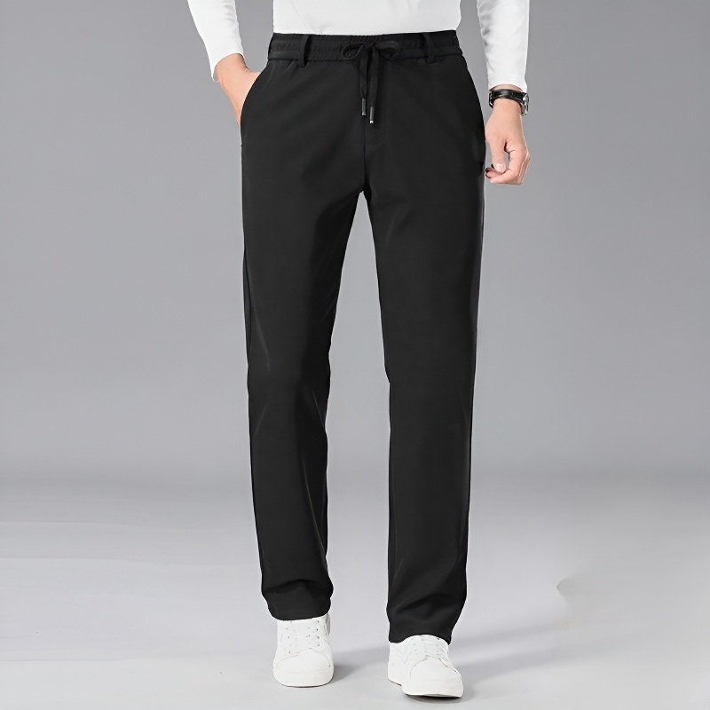 Pantalones deportivos de hombre gruesos y elásticos para invierno