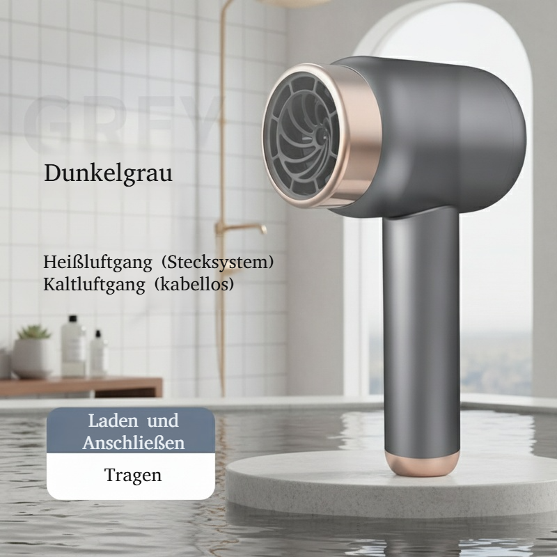 Kompakter Haartrockner ideal für Reisen und Zuhause