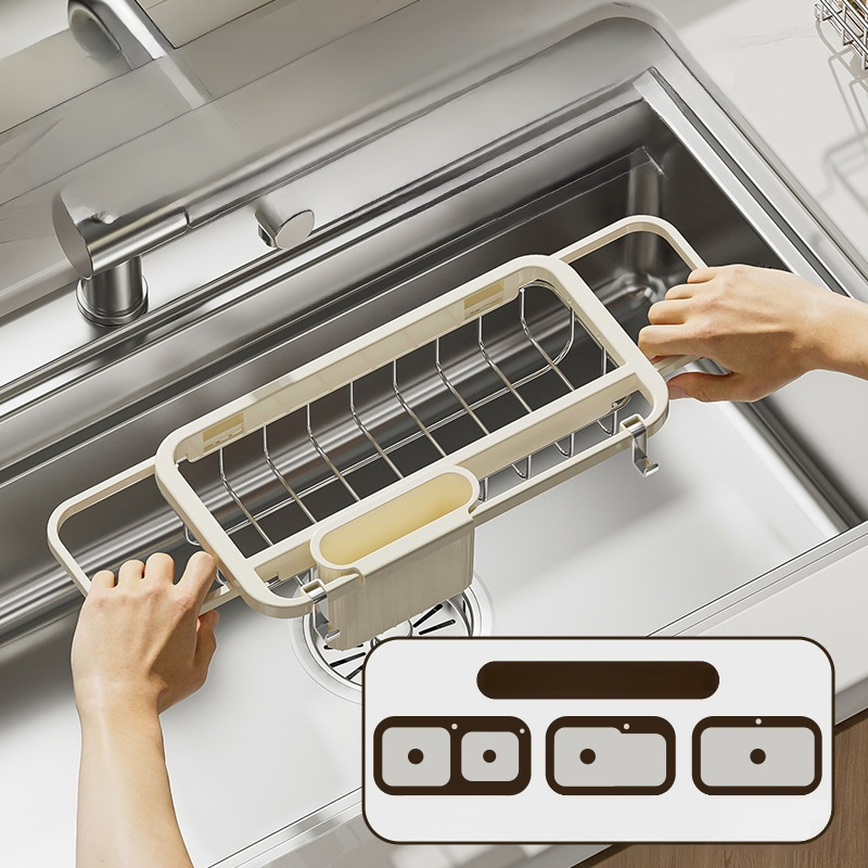 不鏽鋼沥水碗架分區儲物