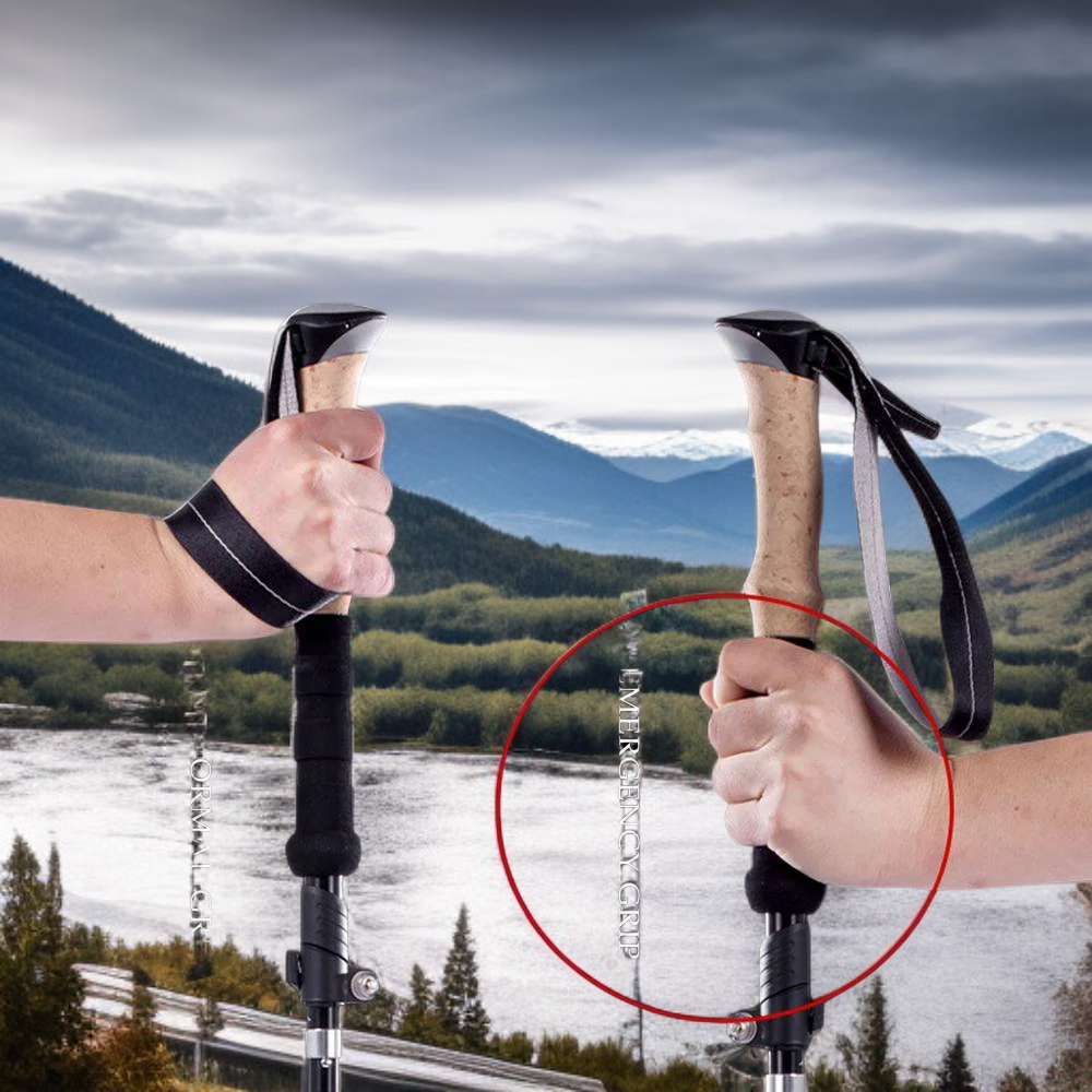  내구성 강한 카본 섬유 등산 스틱 - 하이킹, 캠핑, 트레일 러닝용