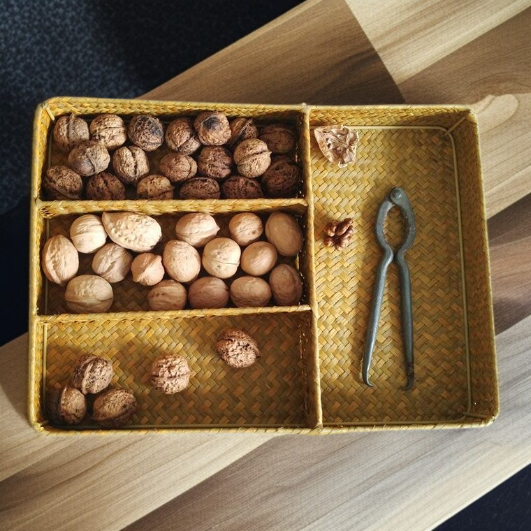 욕실에서 사용한 수납 바구니 예시