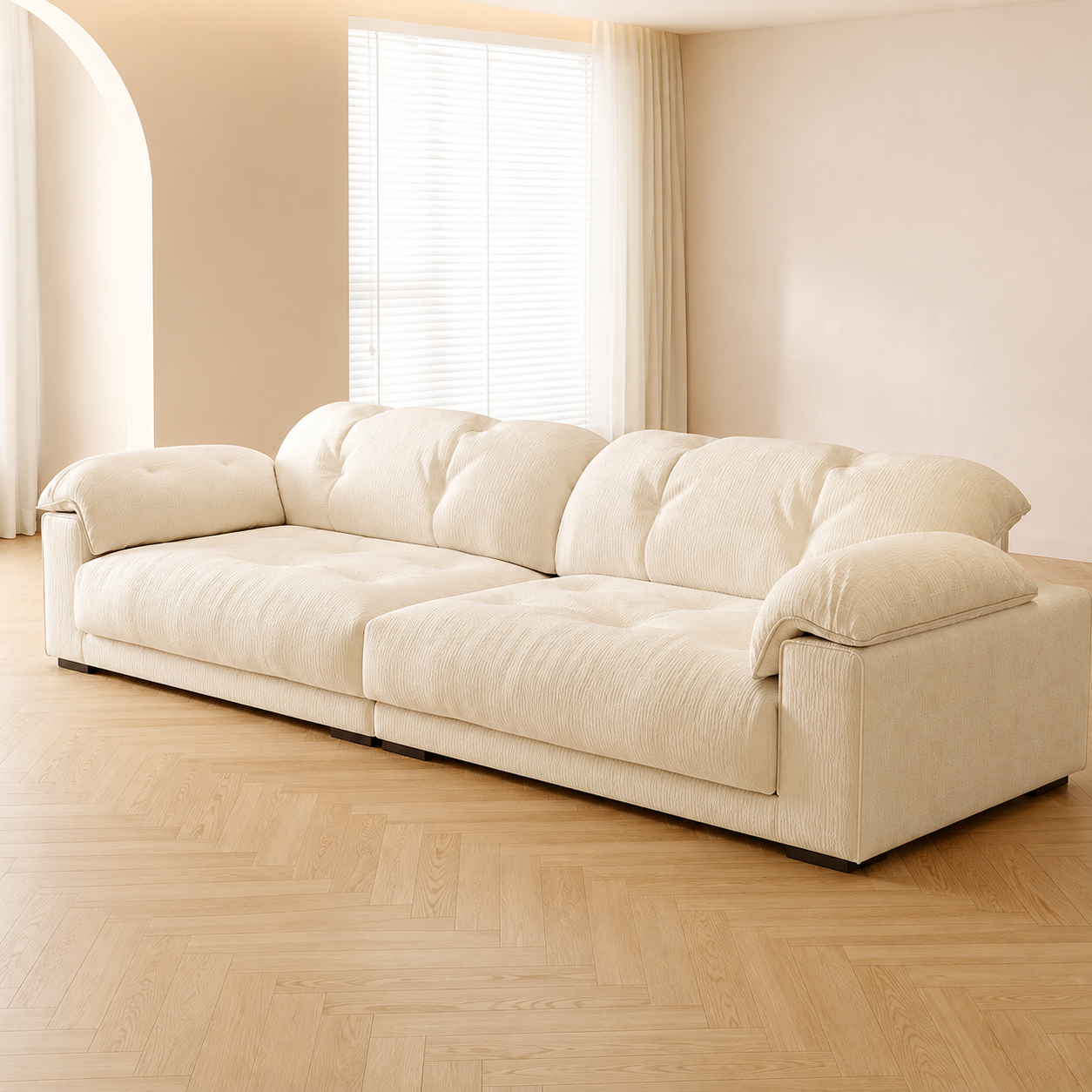 Sofa „Cremefarbene Wolke“