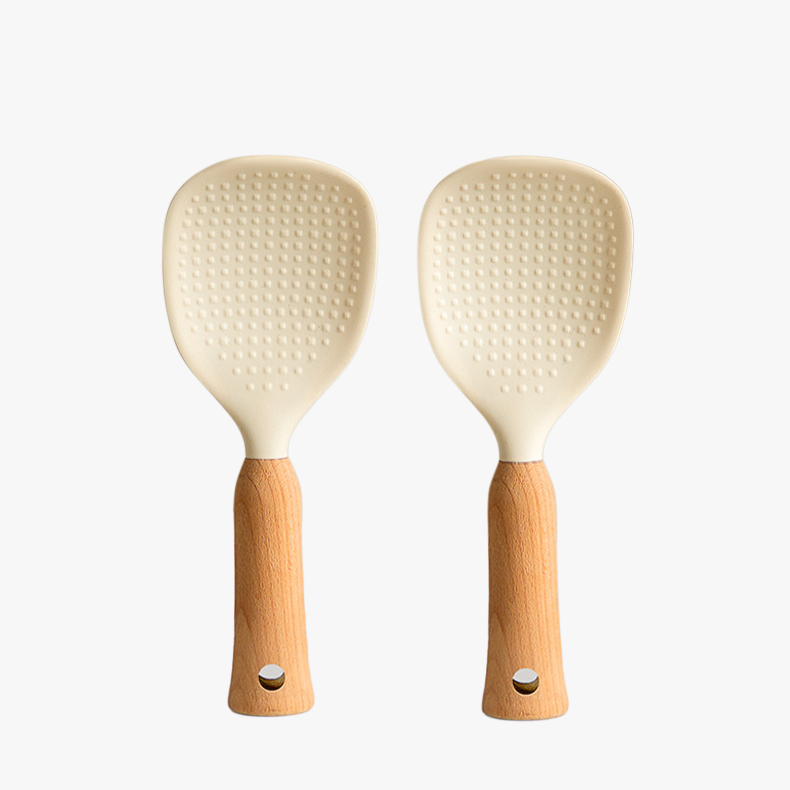 Soft and Pot-friendly Eco Kitchen Spoon, Safe Dinner Plate, Curved Design