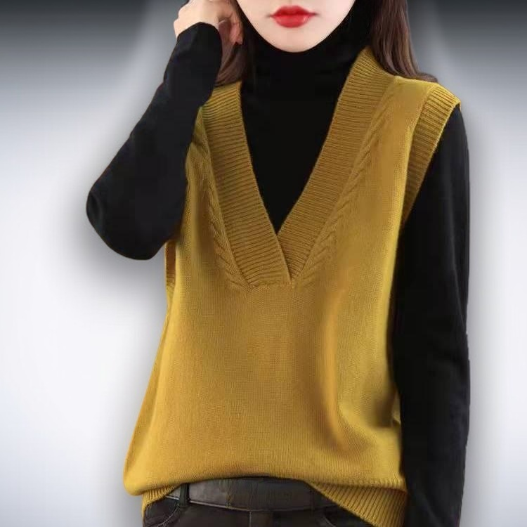 柔らかく繊細なセーターベスト