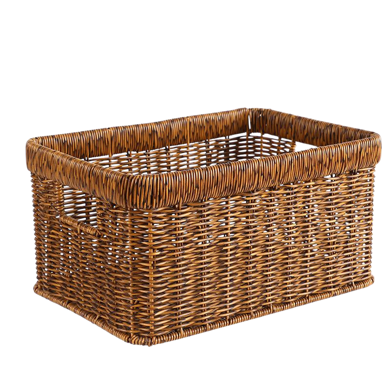 Woven Storage Basket Household Desktop Toy Sundries Snack Organizer