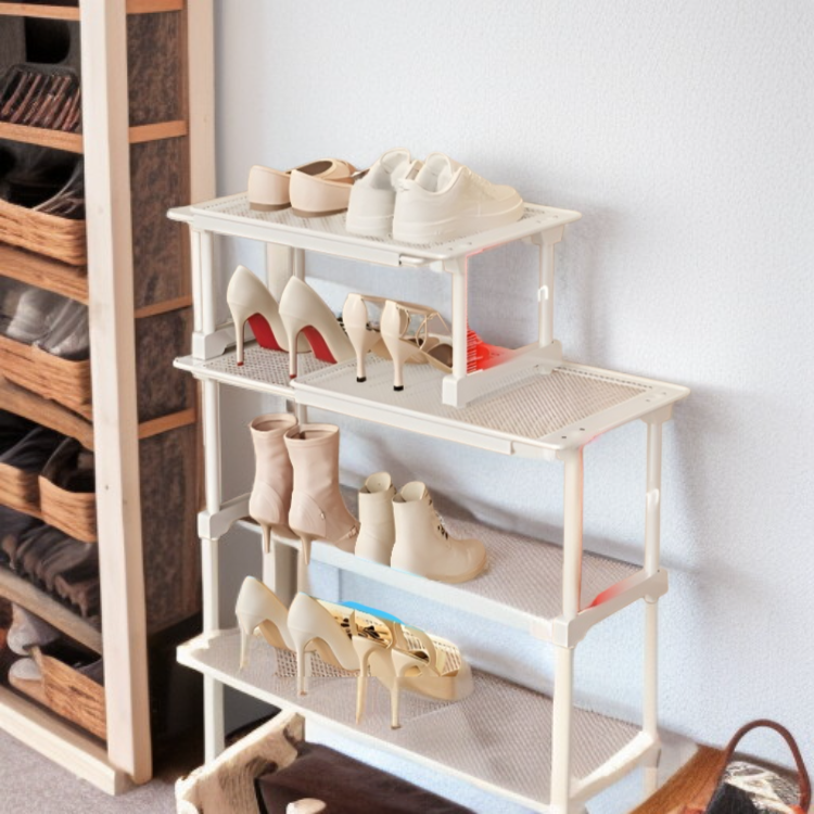 Neat and tidy shoe storage cabinet for small spaces