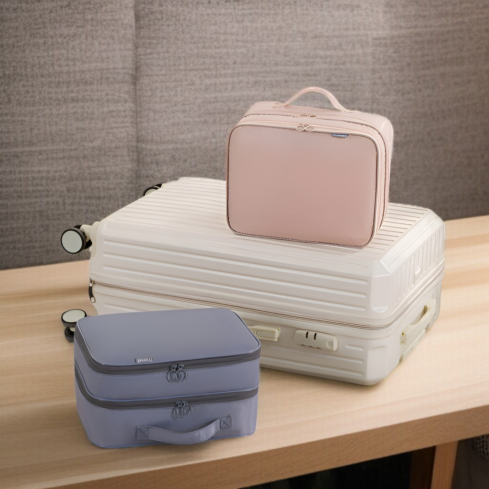 旅行用靴収納バッグ 折りたたみ式 ポータブル 3層 立体 靴バッグ 旅行用