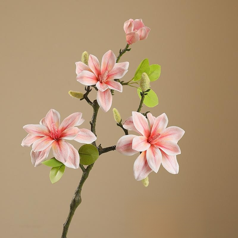 Retro Zen Home Artificial Magnolia Flower Landscape Decoration