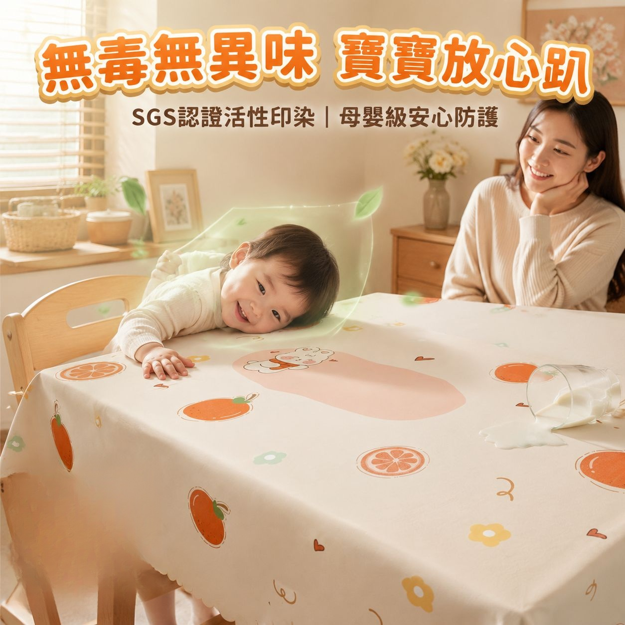 高端長方形防水桌布 防油免洗輕奢桌巾