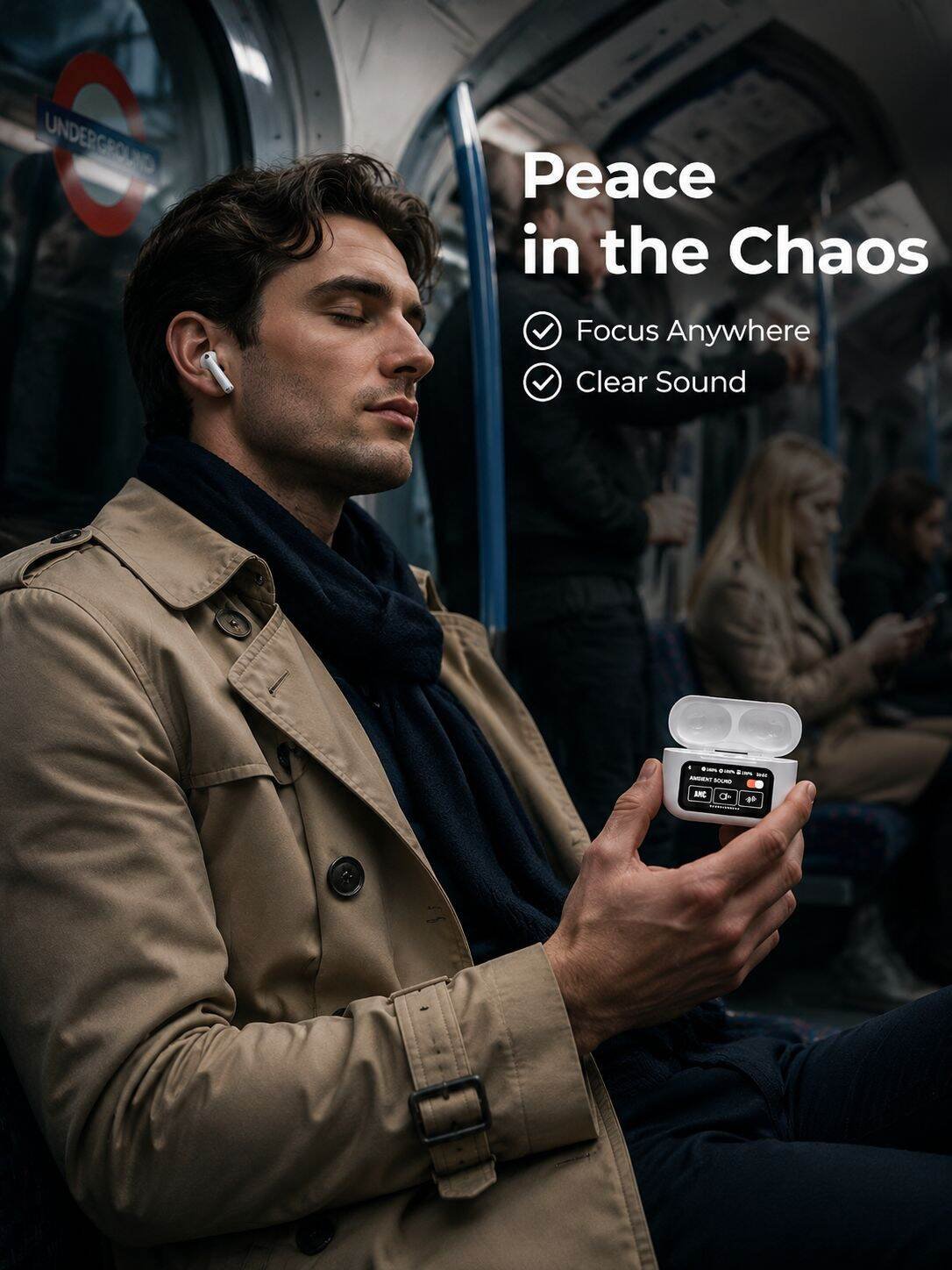 【ANC Dual Noise Cancellation】Wireless Earphones A9pro
