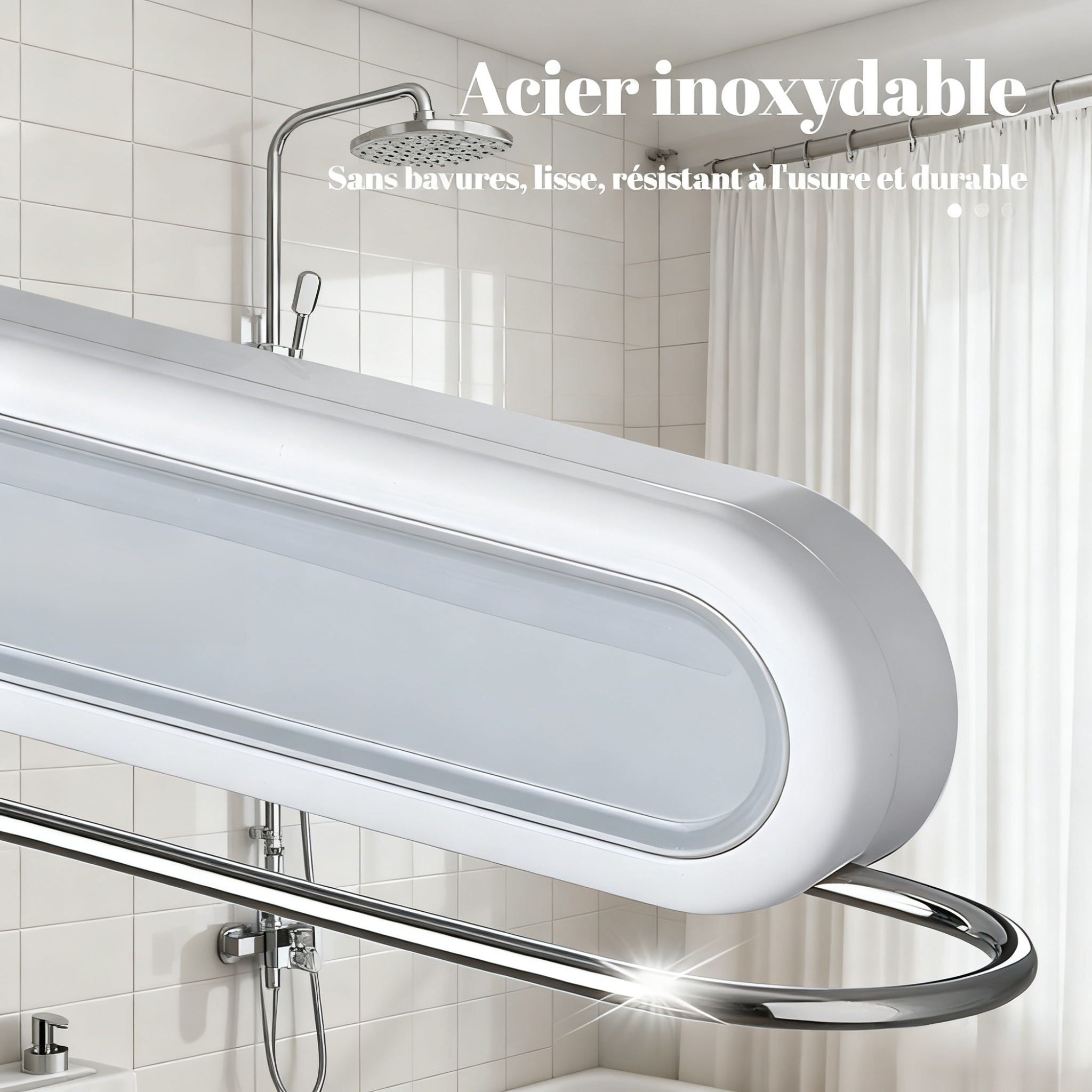 Porte-chaussures de salle de bain mural sans perçage