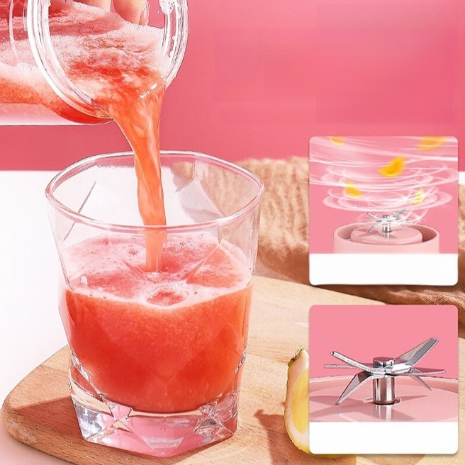 Licuadora portátil recargable de vidrio mini