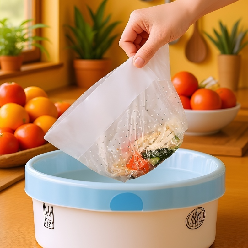 손에 묻지 않는 자립형 주방 배수 쓰레기봉투
