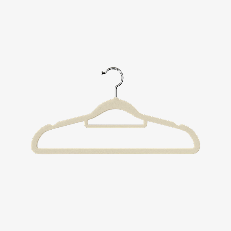 Gancho para ropa antideslizante de terciopelo sin marcas para uso doméstico