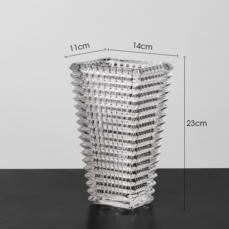 라이트 럭셔리 크리스탈 유리 꽃병 장식